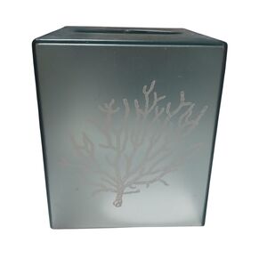 Tissue Dispenser Teal Coral Bathroom Decor 3 boxes of Tissues included NWT